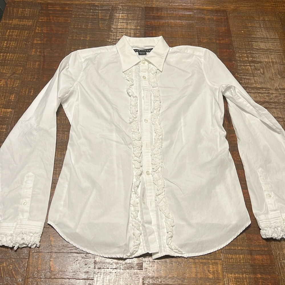 Ralph Lauren Size 8 Tuxedo Shirt